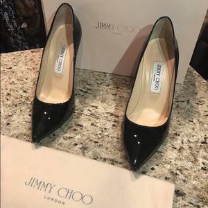 Jimmy Choo Black Patent Pumps